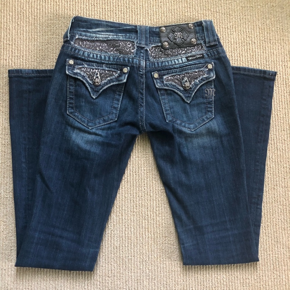 Miss Me Boot Cut Jeans Embellished 25 JP5002-40L